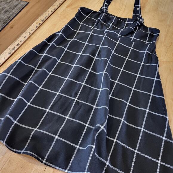 Hot Topic Black Strap Mini Dress Sleeveless Silver Buckle Stretch Small - Picture 2 of 14